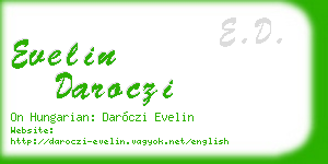 evelin daroczi business card